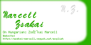 marcell zsakai business card